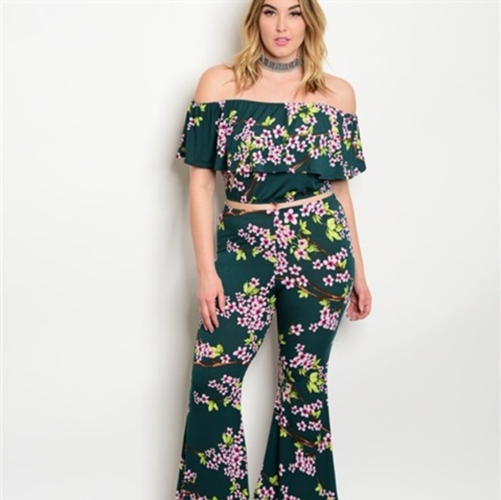 Plus Size women pants set